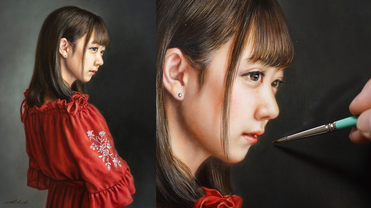 Oil Painting Portrait | Time-lapse [Serene] / 【油絵】女性を描く タイムラプス