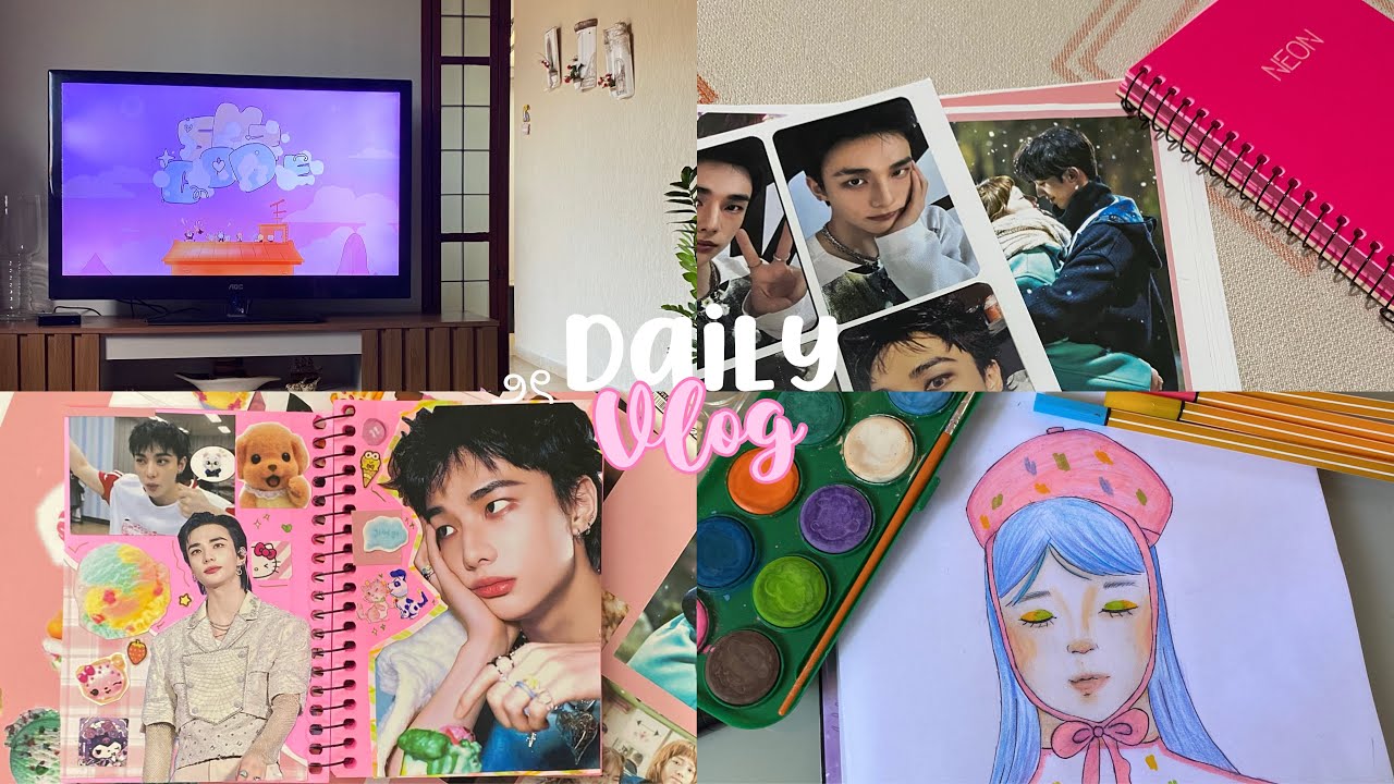 🌟 VLOG | rotina; colagens, pintura, dorama !!
