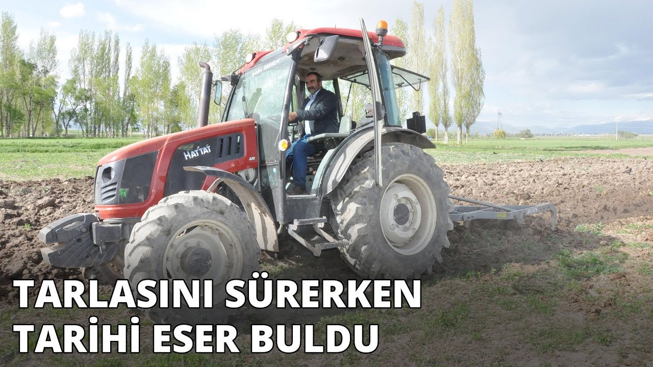 Tarlasını sürerken pulluk, 5 bin yıllık tarihe takıldı