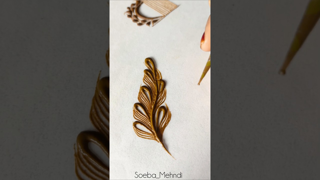 How to mehndi leaf create #mehndi #shorts #Soeba_Mehndi