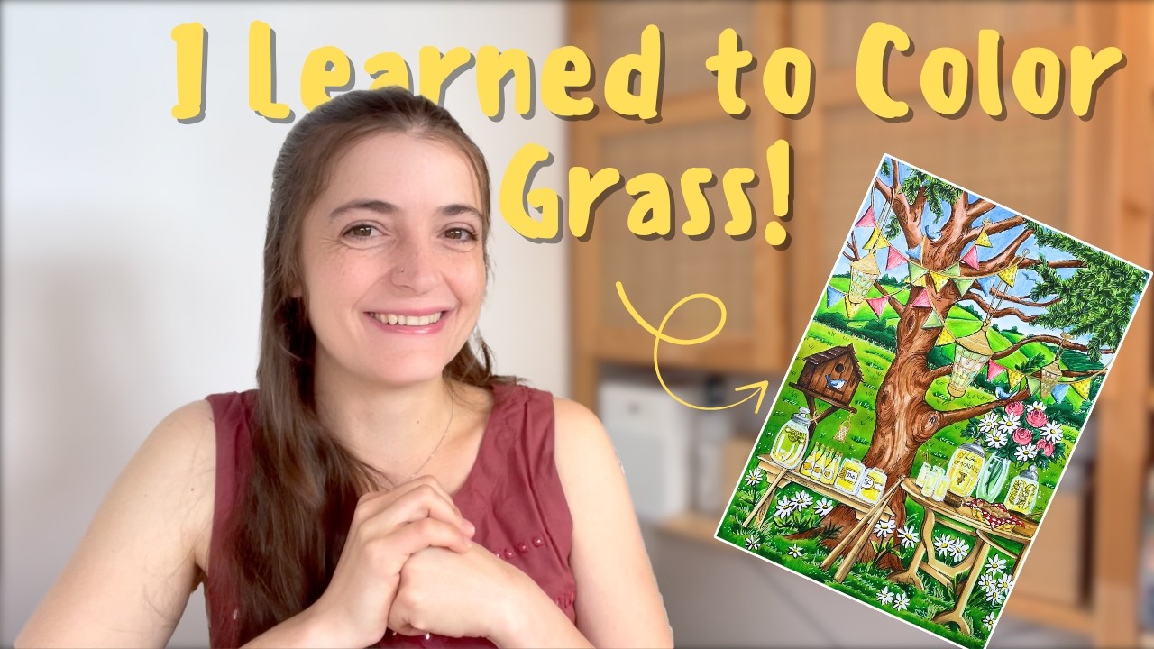 I Learned How to Color Grass in Adult Coloring Books!