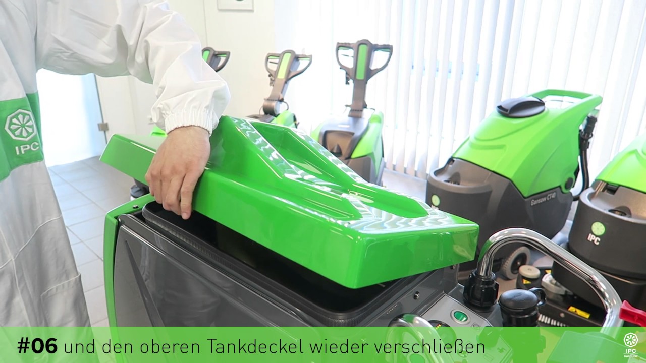Premium Line handgeführt   WIE WIRD DIE MASCHINE IN BETRIEB GENOMMEN