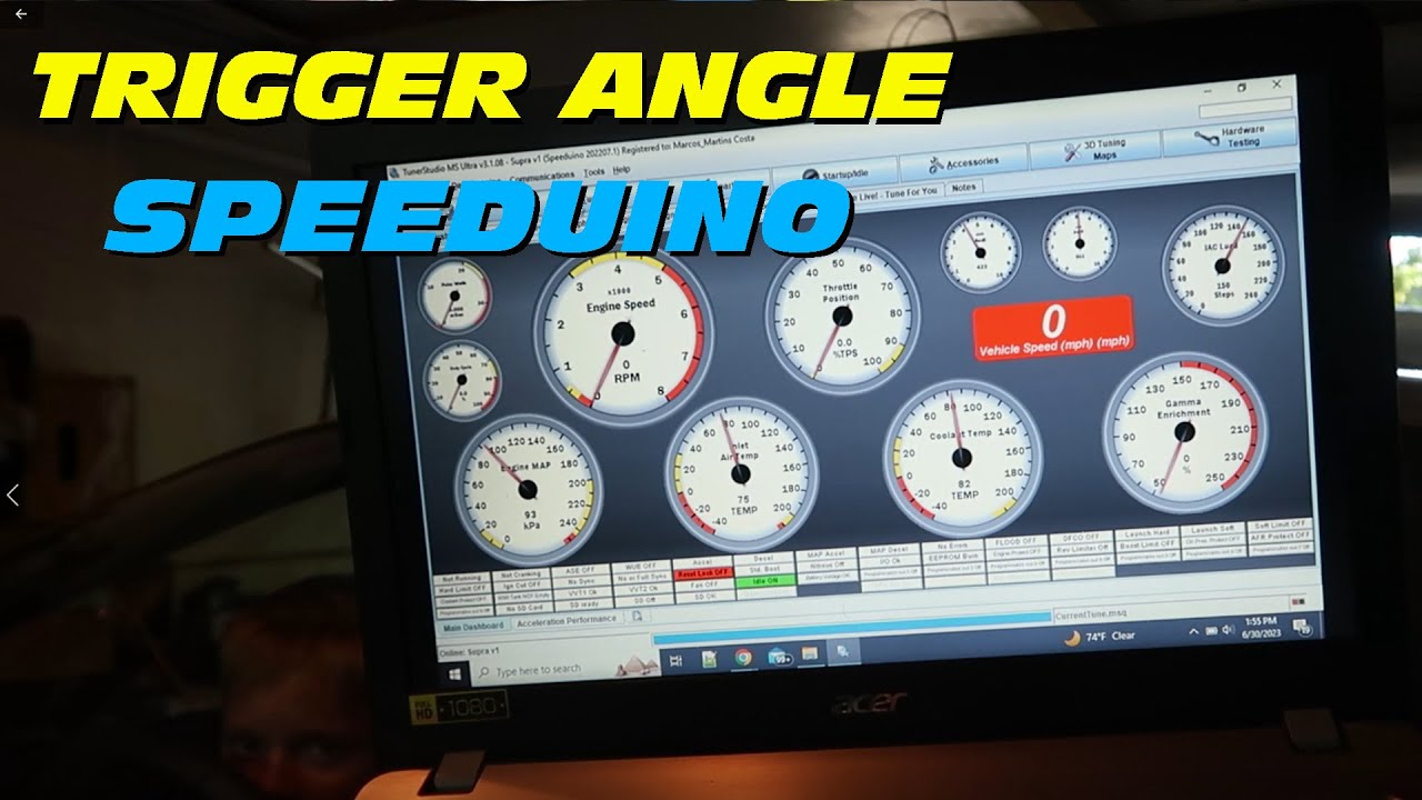 Setting Trigger Angle on Speeduino for the Toyota Supra