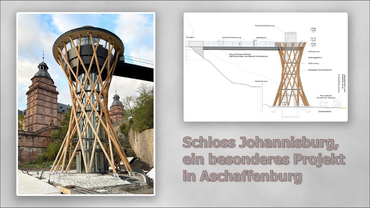 Spektakulärer Glaslift am Schlossufer in Aschaffenburg