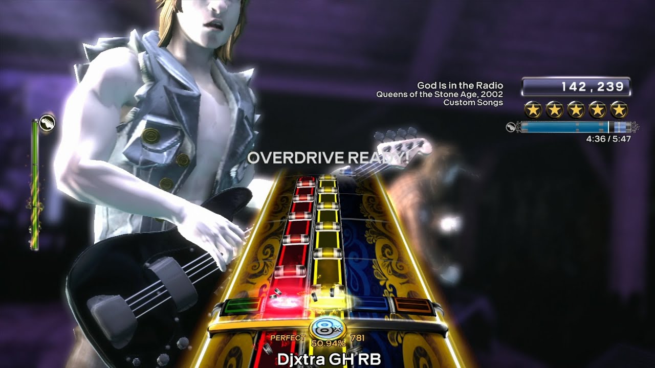 God Is In The Radio - Queens Of The Stone Age Guitar FC (RB3 Custom) HD Gameplay (Xbox 360)