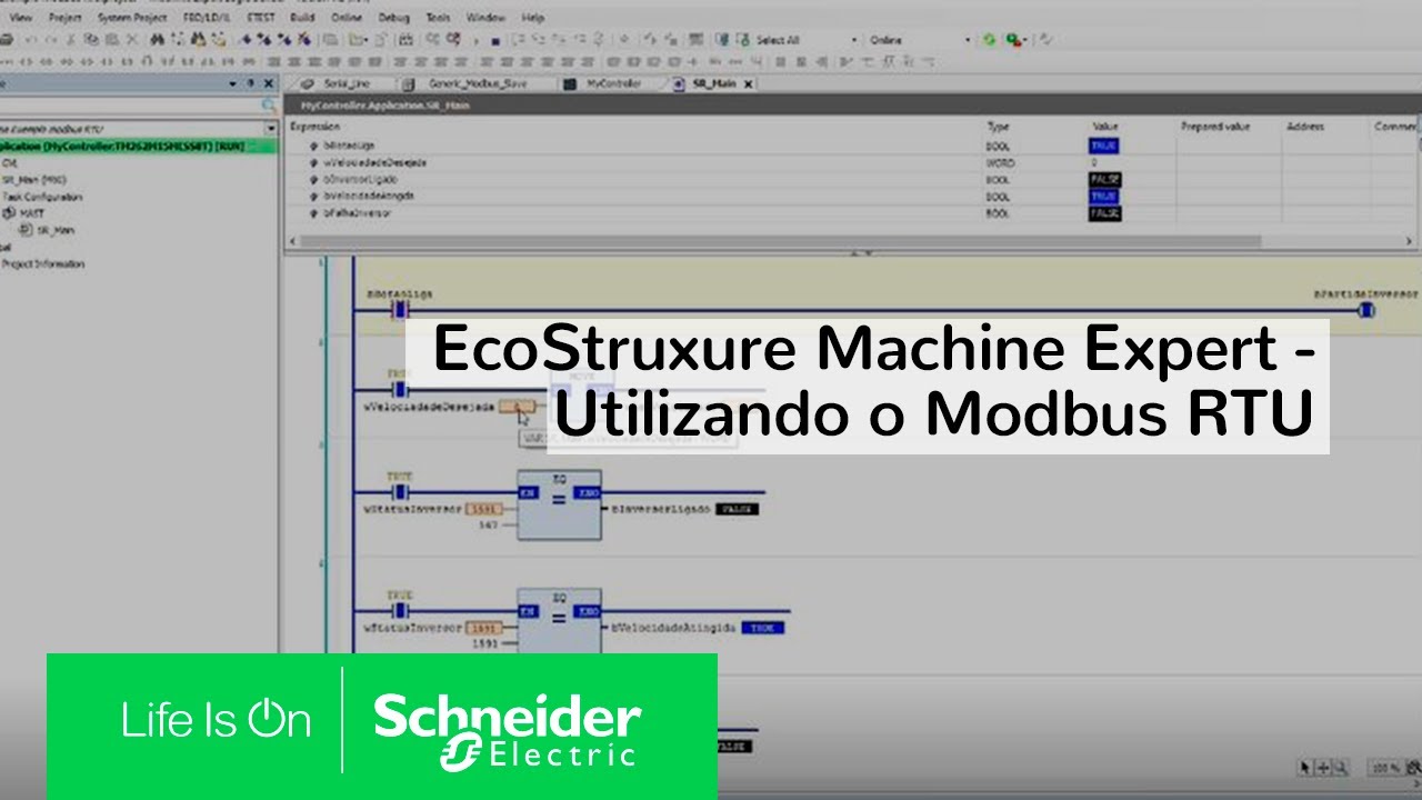 EcoStruxure Machine Expert -  Utilizando o Modbus RTU | Schneider Electric Brasil
