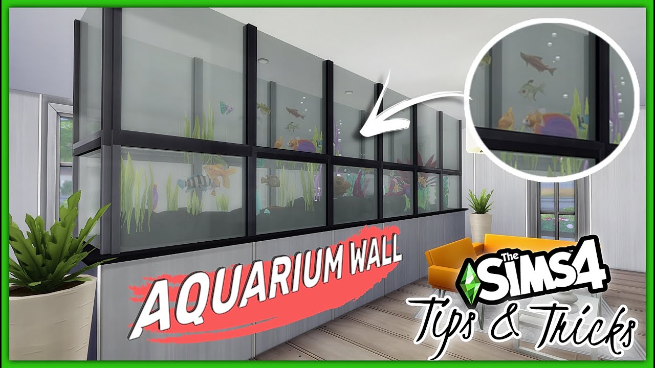 The Sims 4 | Советы и подсказки | Без CC | Аквариумная стена, пандусы и камин