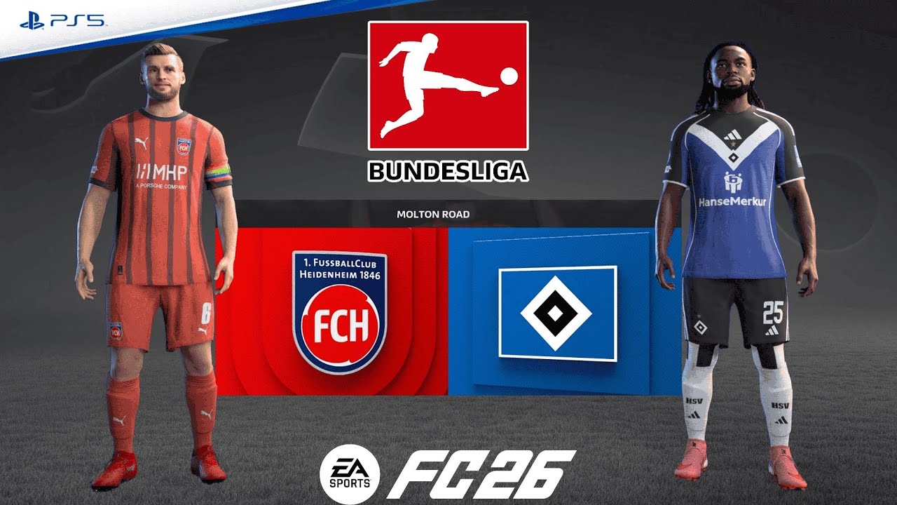 FC Heidenheim v Hamburger SV | Bundesliga 25/26 Matchday 21 | Match Simulation | FC 26 – PS5™ [4K]
