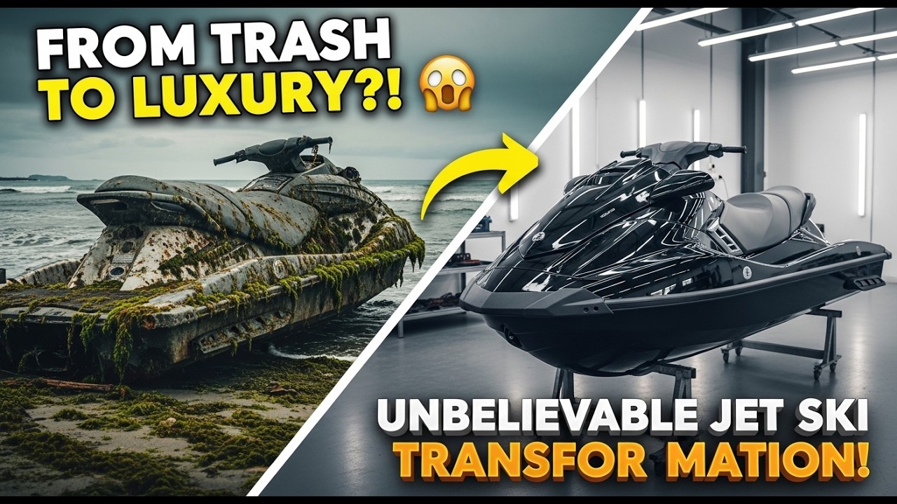 We Found a Destroyed Jet Ski on the Beach and Turned It Into a Luxury Beast! 😱