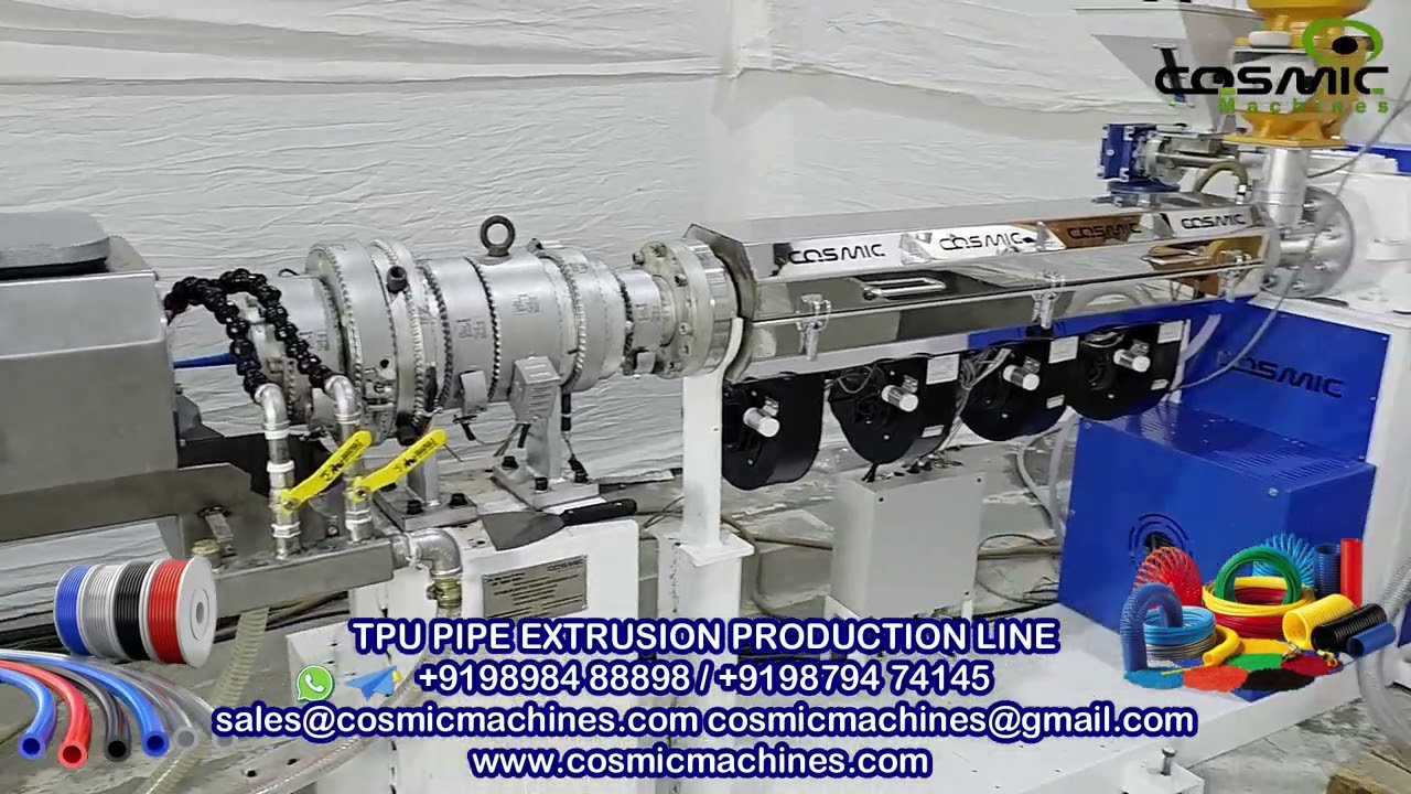 TPU PIPE EXTRUSION PRODUCTION LINE