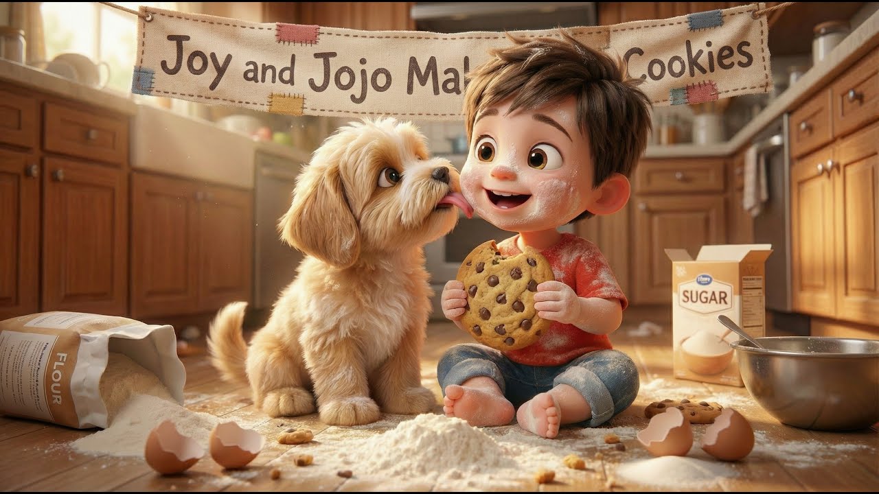 👦🏻Joy and Jojo 🐶 Make Cookies 🍪💙  | Cozy Kids Story About Friendship