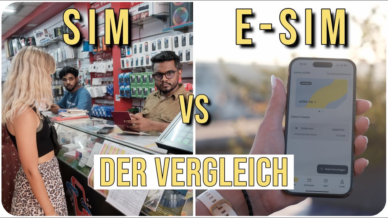 Sind E-SIMS wirklich besser? • Mobiles Internet & SIM Karten auf Reisen
