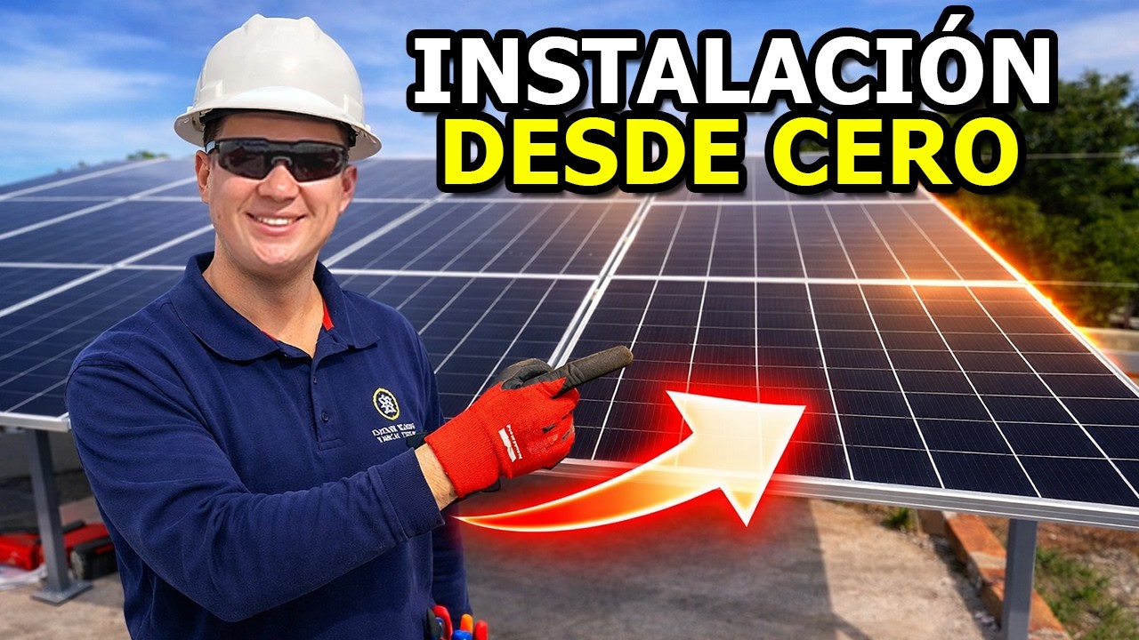 Cómo Instalar 12 Paneles Solares Desde Cero En México (Explicado Fácil y Profesional) EP.1