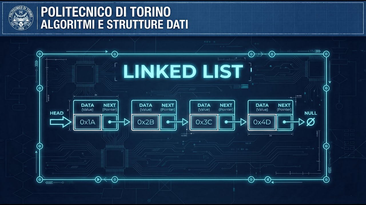 Algoritmi e Strutture Dati: Linked List in C | Esame Politecnico di Torino