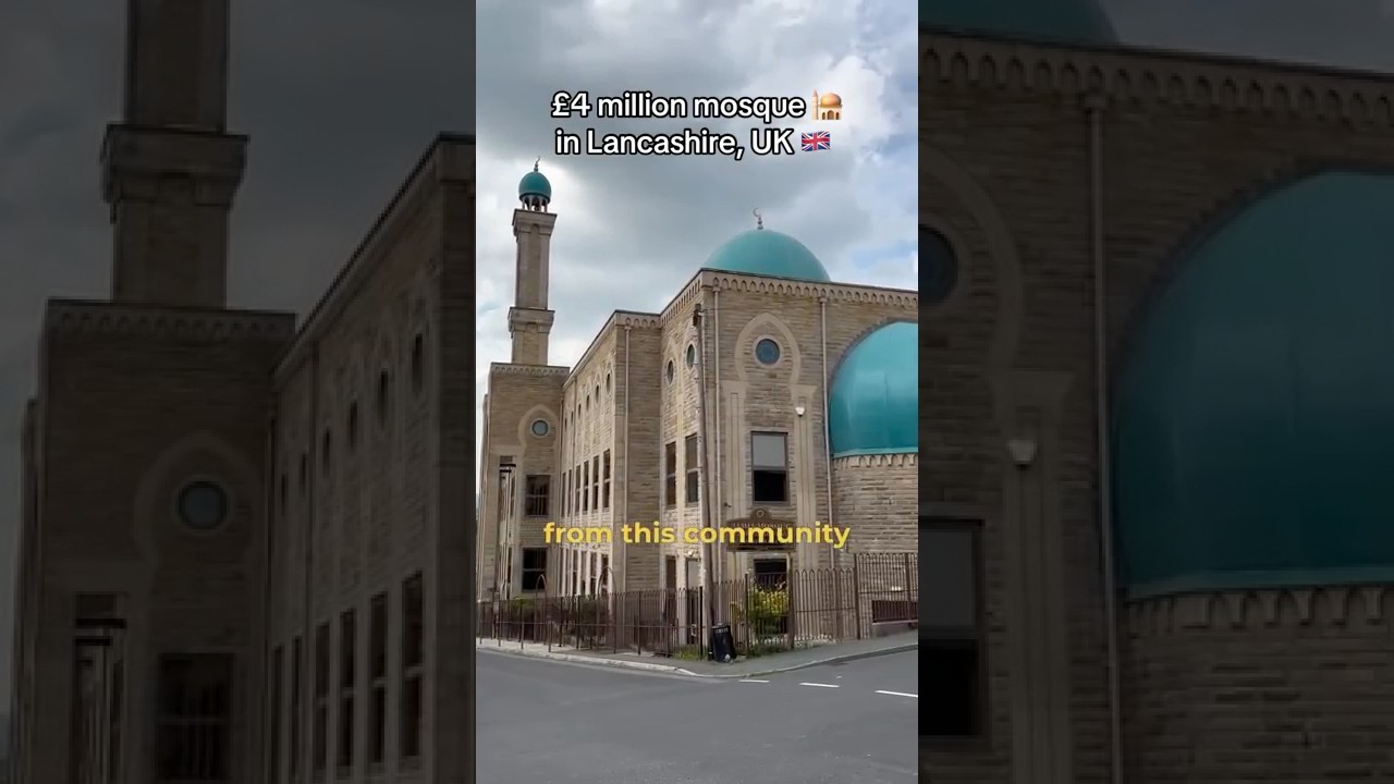 &pound;4 million mosque 🕌 in Lancashire, UK 🇬🇧 tour #muslim #mosque #england #british
