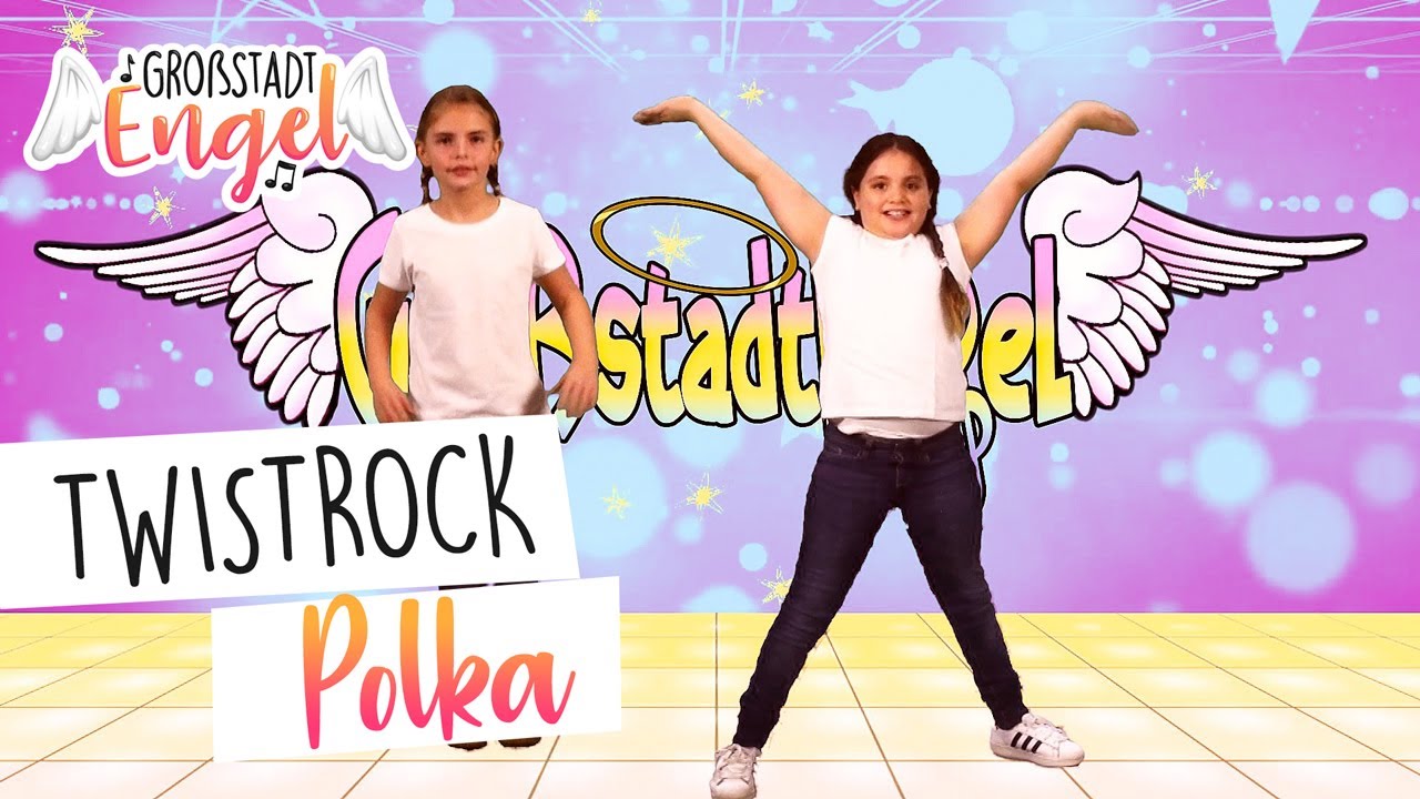 Twistrockpolka - GroßstadtEngel | Kindertanzlieder | Bewegungslieder | Minidisco