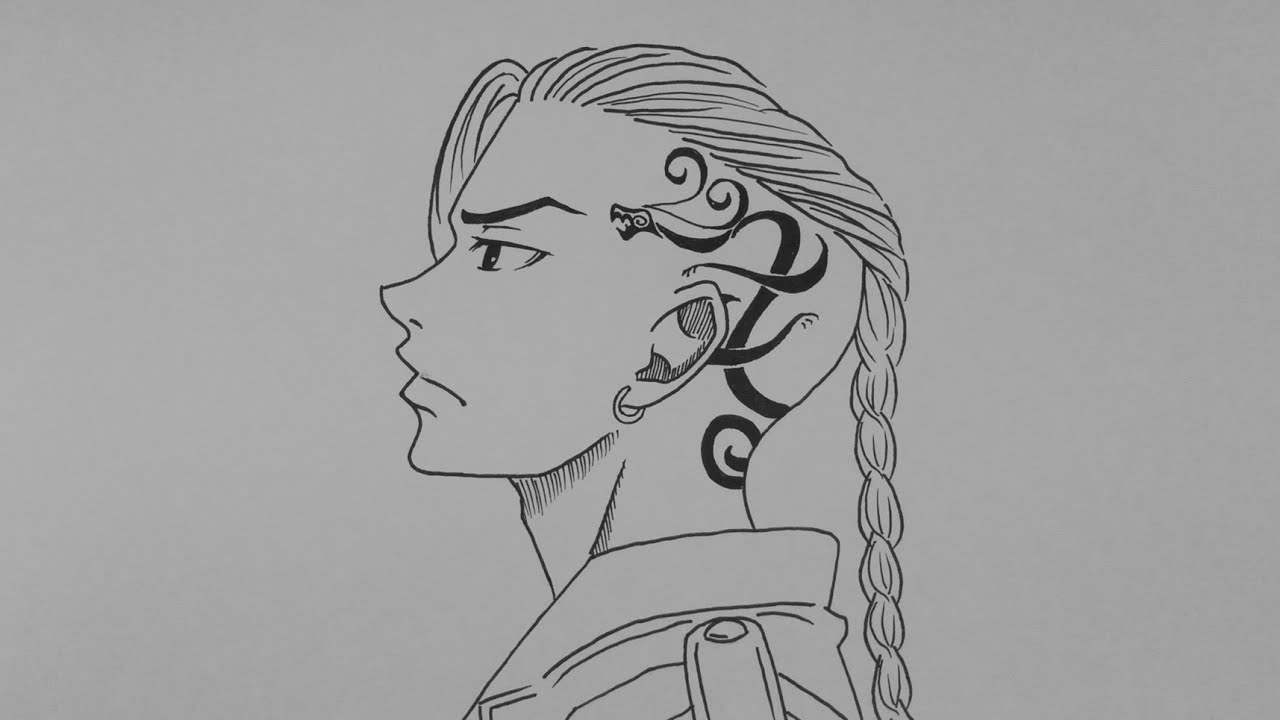 Easy Anime Drawing || How to Draw DRAKEN from Tokyo Revengers