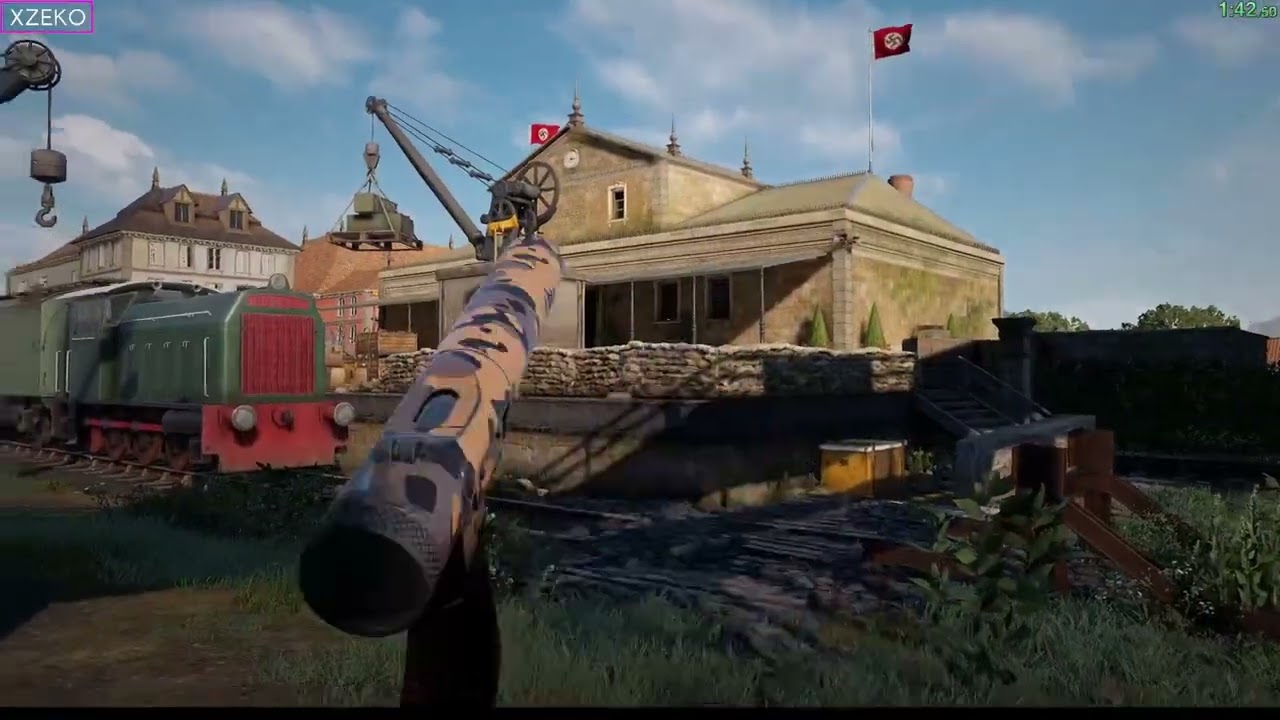 Sniper Elite Resistance Speedrun - Lights, Camera Achtung! (Authentic) All Objectives - 2m54s
