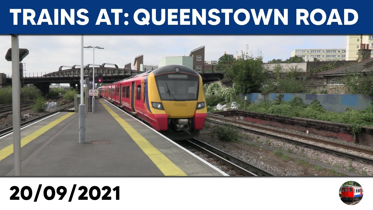 Trains at Queenstown Road 20/09/2021
