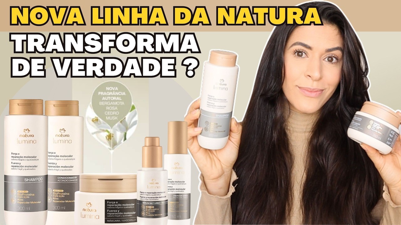 NATURA LUMINA FORÇA E REPARAÇÃO MOLECULAR: Testei Shampoo + Máscara - Vale a pena?