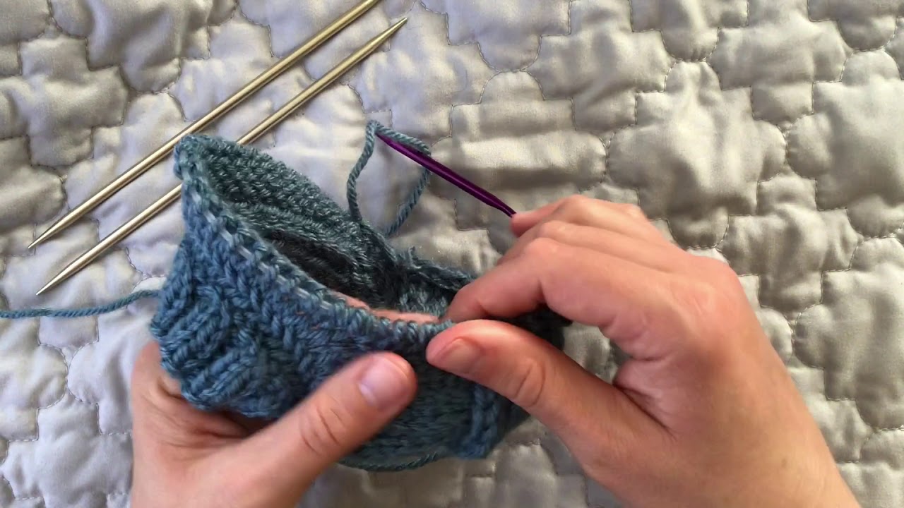 Sock Knitting: Picking Up Gusset Stitches