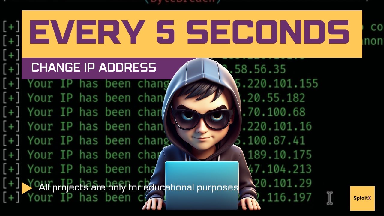 Change IP Address Automatically Every 5 Seconds | Being ANONYMOUS using Kali Linux in 2025