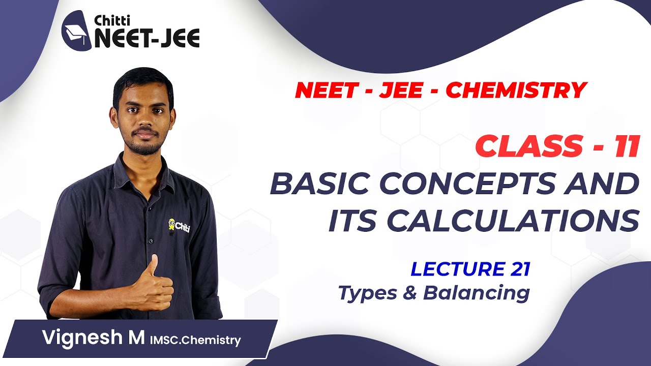 Redox Reaction - 02 • Types & Balancing • IIT JEE • NEET • Tamil • CHEMISTRY • Vignesh Sir
