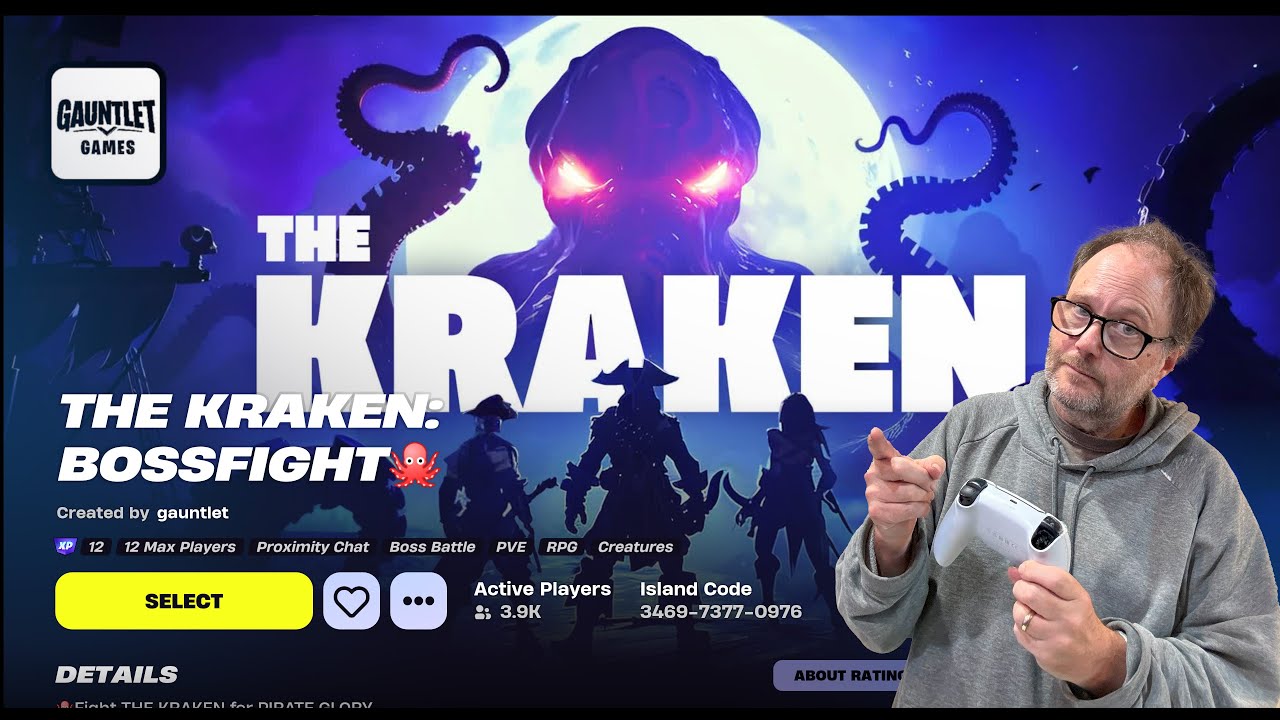 Playing The Kraken: Bossfight | Fortnite Creative Maps