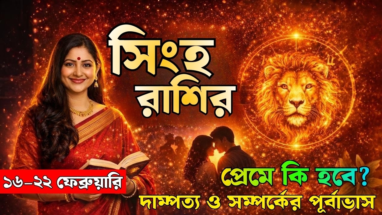 সিংহ রাশির প্রেম ও বিবাহিত জীবন | ১৬–২২ ফেব্রুয়ারি ২০২৬ | Leo Love & Married Life