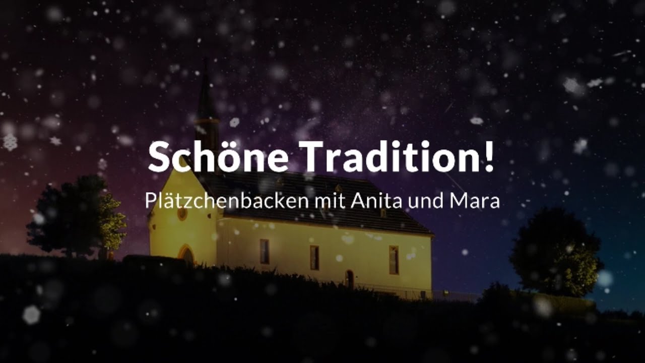 Schöne Tradition! Plätzchenbacken mit Anita und Mara