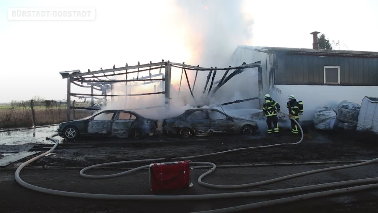 Brand in Bürstadt-Bobstadt