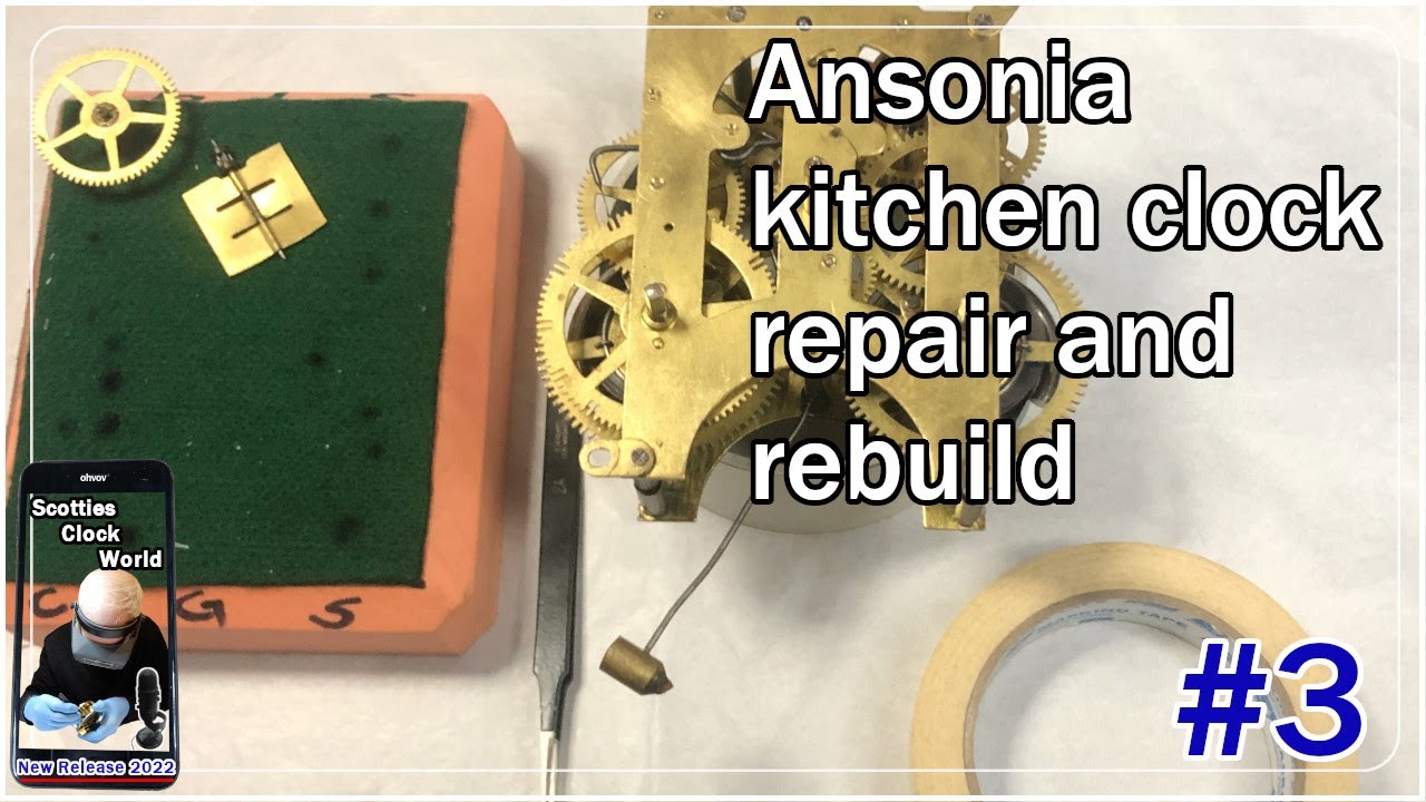 Ansonia kitchen clock repair and rebuild - #3