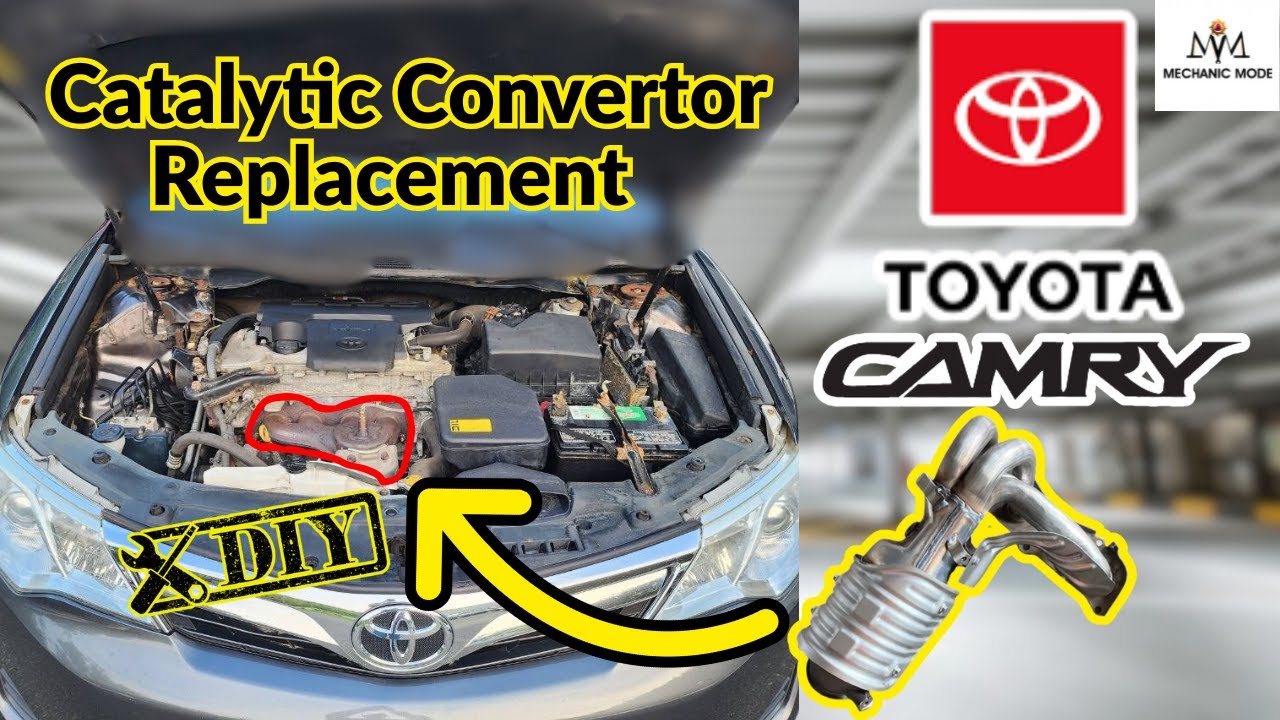 Процесс замены каталитического нейтрализатора на Toyota Camry/Lexus 2011-2018 годов выпуска (быст...