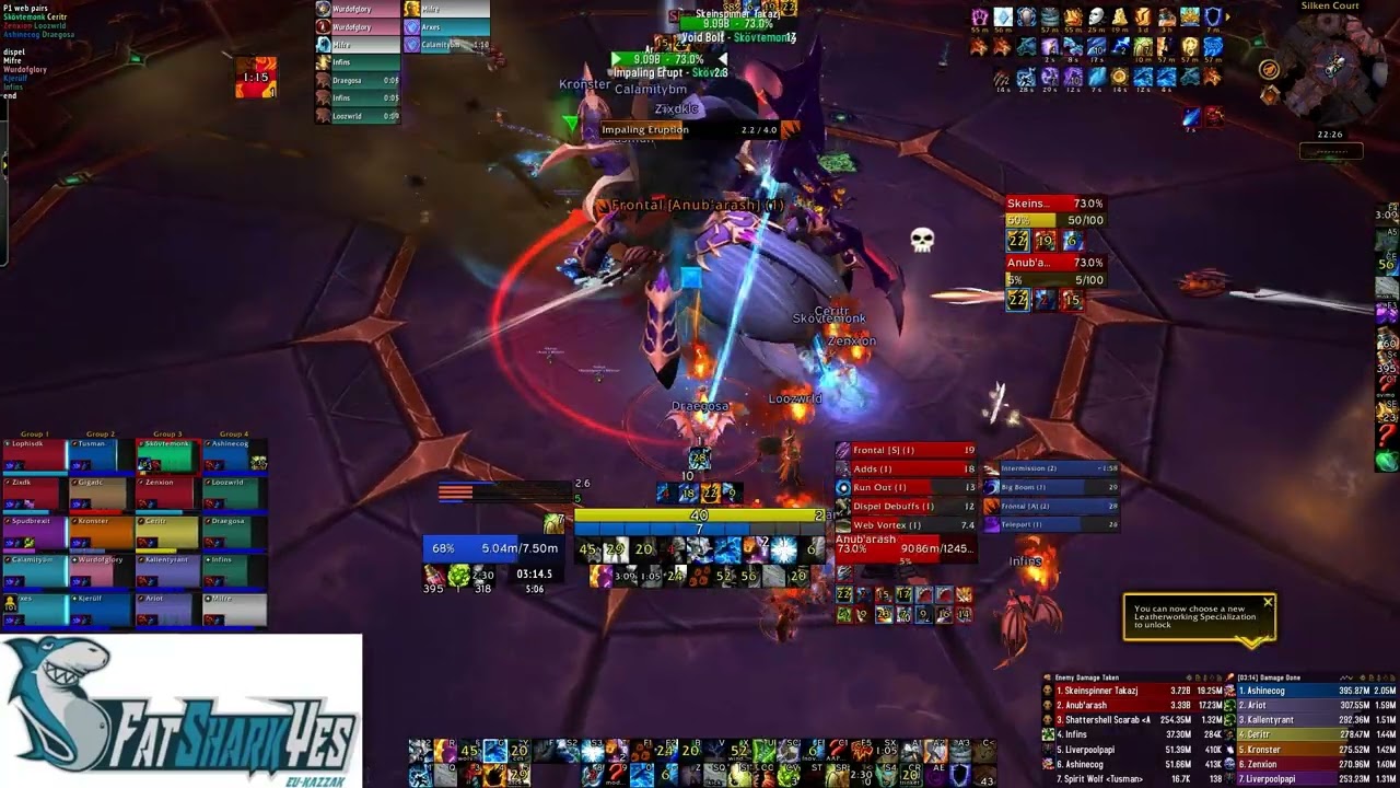 FatSharkYes vs Mythic Silken Court - Enhance Shaman PoV