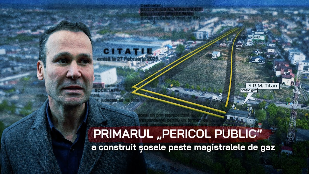 Primarul Negoiță a construit șosele peste magistralele de gaz. „La o explozie, nu mai rămâne nimic!”