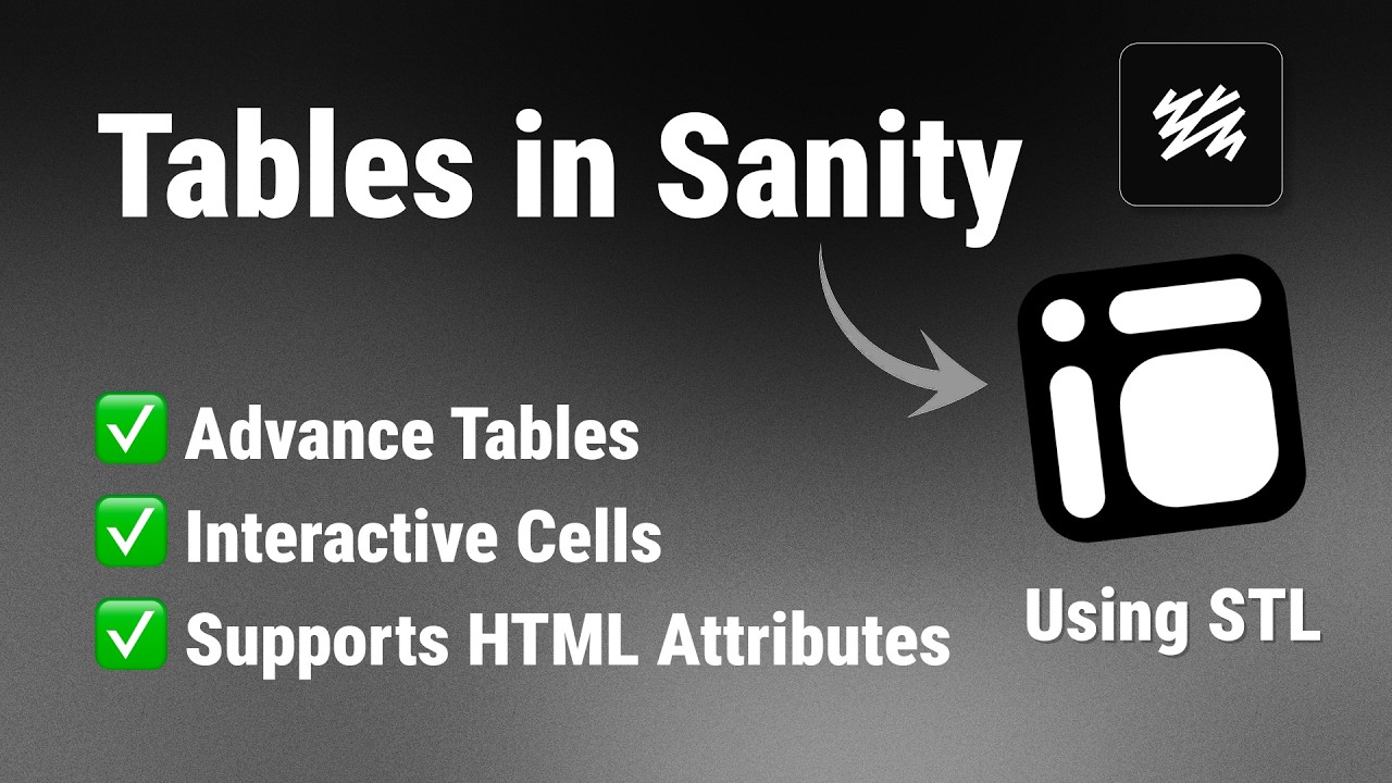 Stop Hacking Tables in Sanity - Use Structured Table (STL) Instead