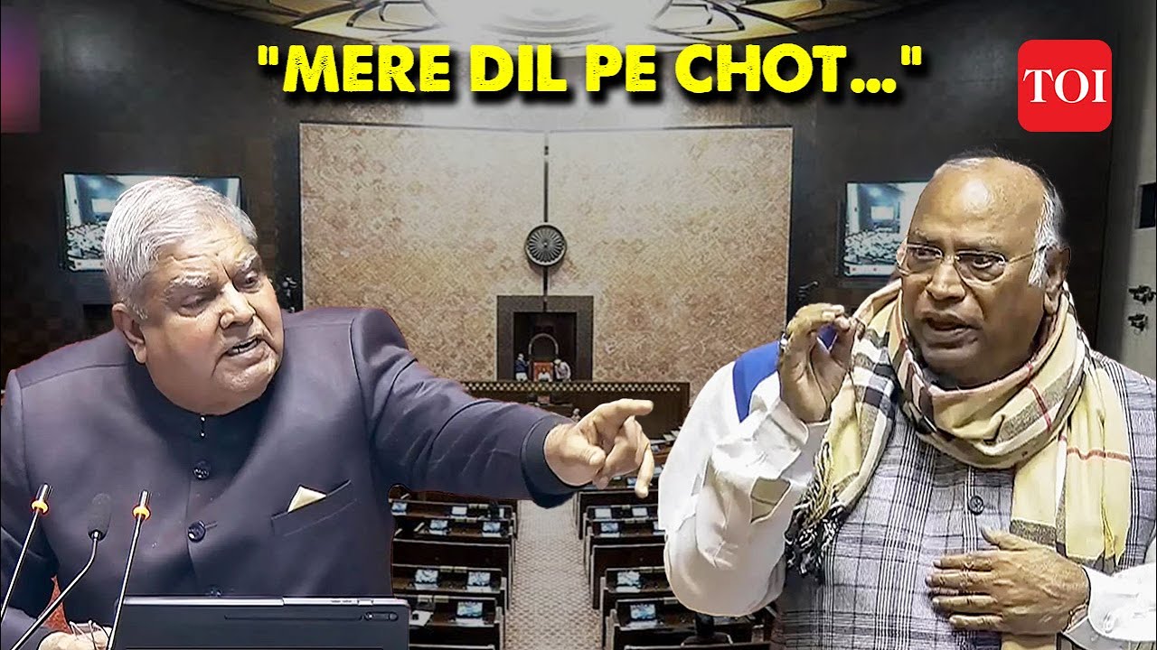 Watch: Jagdeep Dhankhar Loses Cool again lashes out at Mallikarjun Kharge: ‘Control your people or'
