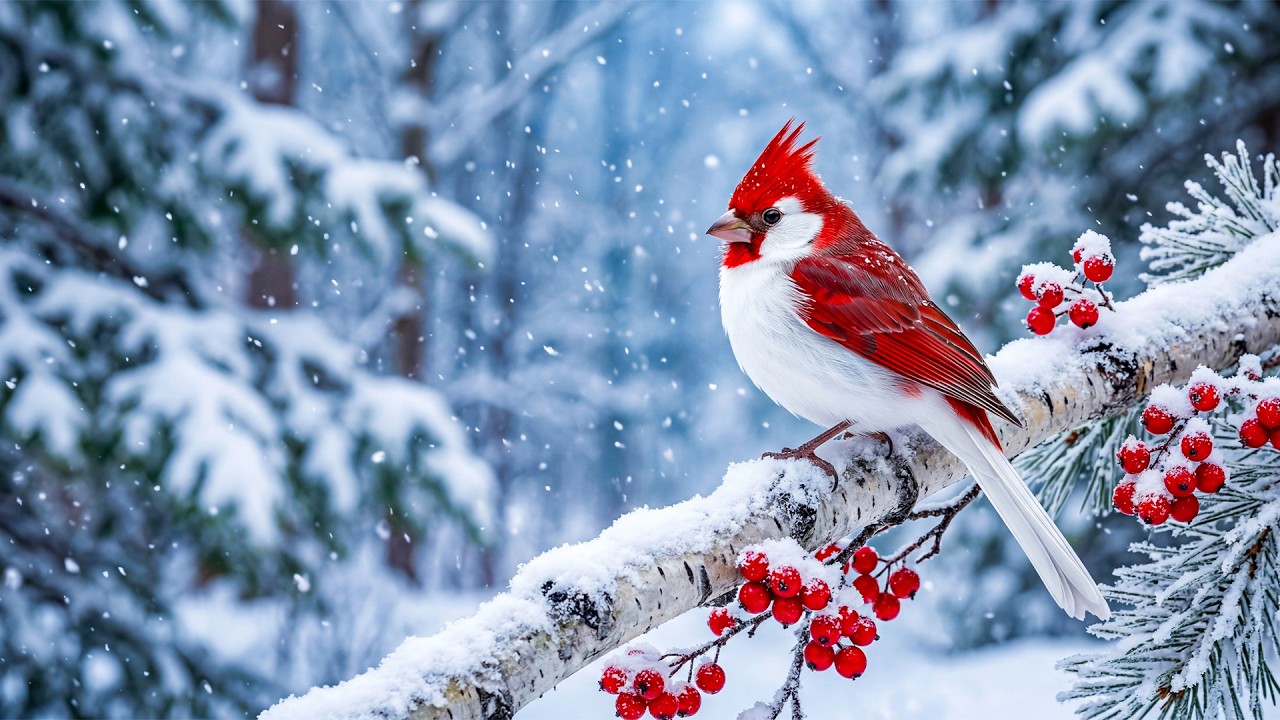 Serene Piano & Birds Singing - Calm Your Mind, Relieve Stress & Sleep Peacefully ❄️