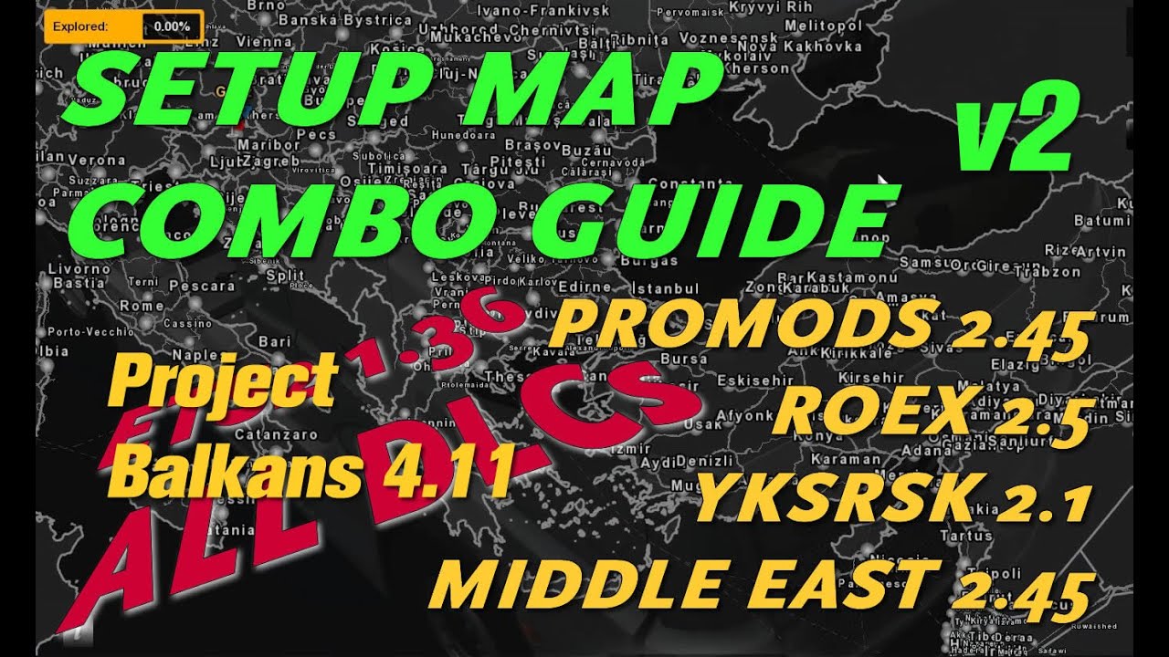 ETS2 Top Map Mods Installation Guide v2 (including Project Balkans 4.11and Serbian Companies)