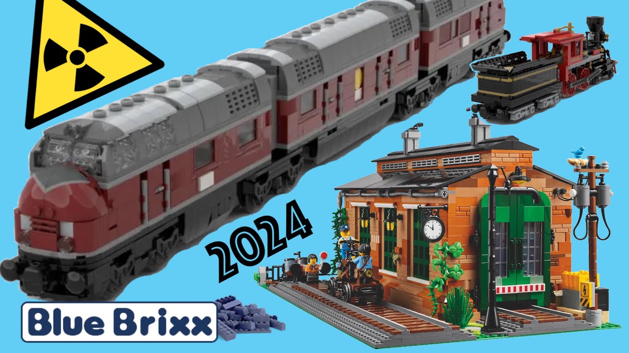 BlueBrixx baut jetzt die V600 Atomlokomotive und bald startet das Crowdfunding der Lego Train Shed
