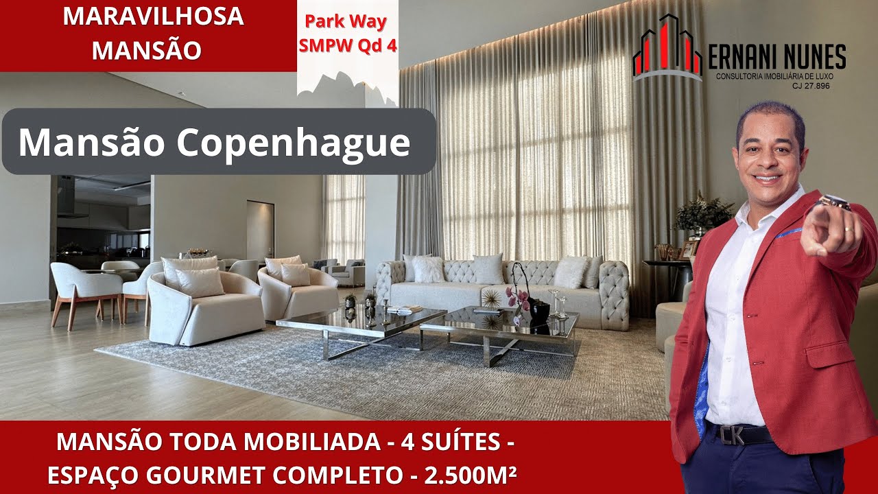 Mansão Copenhague SMPW Qd 4 Park way - a melhor casa da Região - com Escritura e habite se
