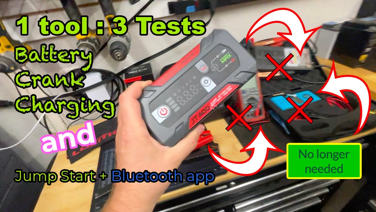 Jump start battery test cranking and charging test Lokithor JT400 Best tool 2025 #jumpstarter