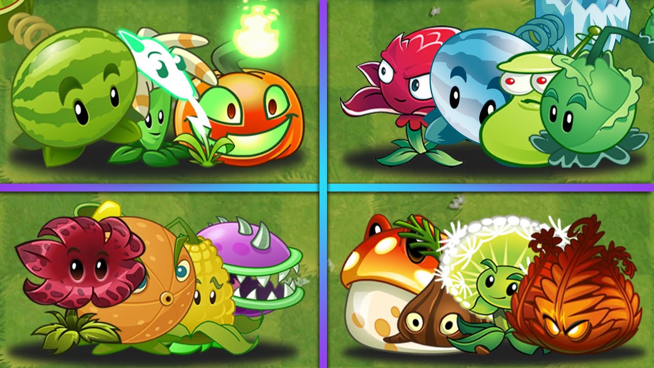 4 Team NO MOUTH + NO HAND Plants - Which Team Will Win? - PvZ 2 Team Plants Battlez