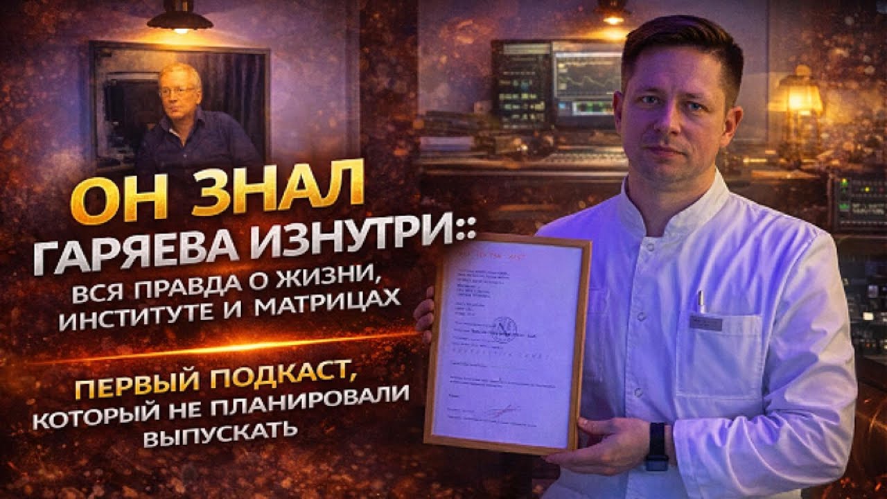 Он знал Гаряева изнутри: вся правда о жизни, институте и матрицах — первый честный подкаст !