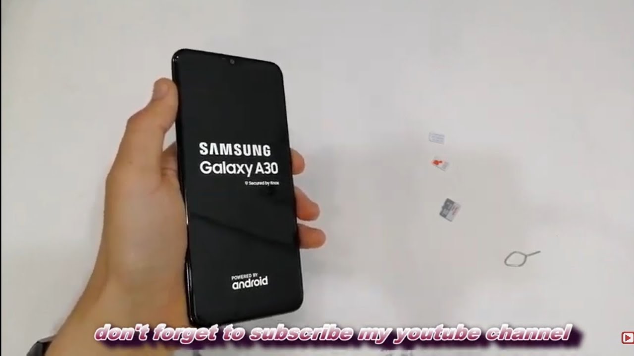 Samsung A30 2019 First Setup Active Insert nano Sim and Sd card SM-A305F - Gsm Guide