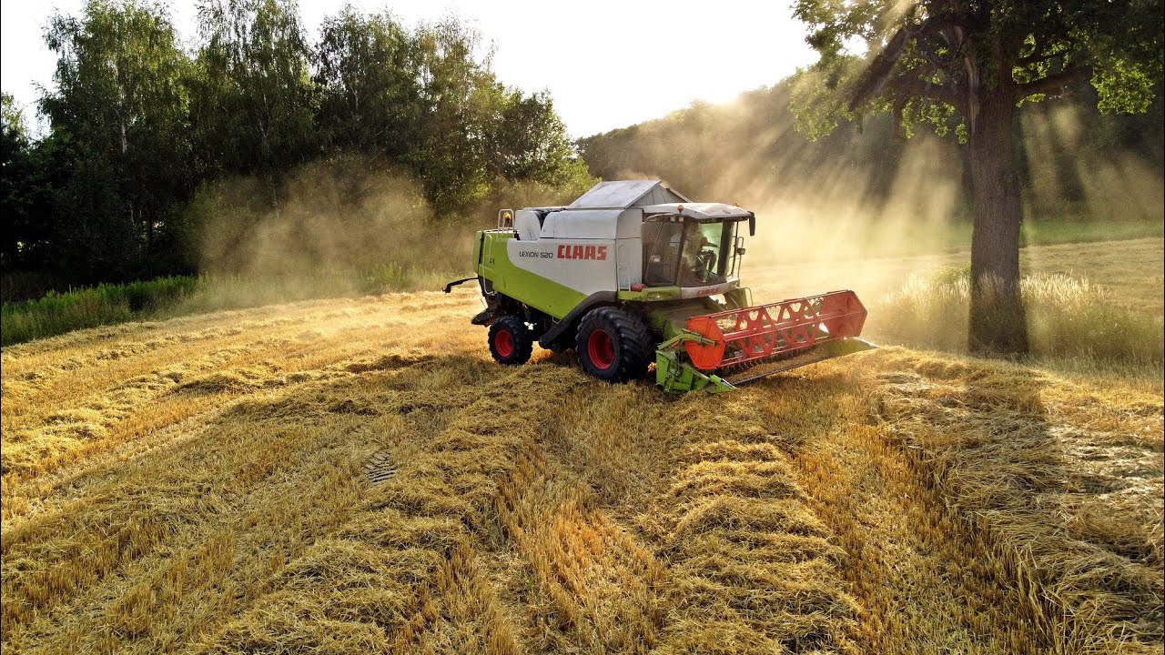 Żniwa 2022⭐MAŁOPOLSKA⭐ CLAAS LEXION 520⭐JOHN DEERE 9780 CTS⭐6155M&V451M