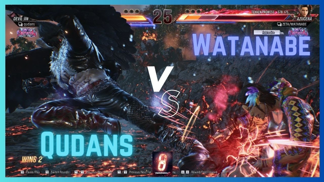 Tekken 8 - qudans (DEVIL JIN) VS ZETA | WATANABE (AZUCENA)