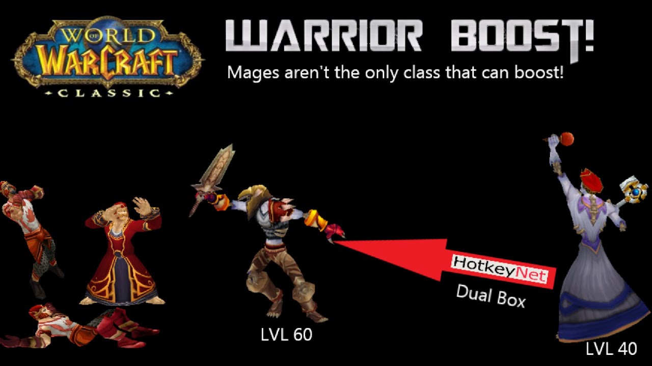 Classic WoW - Boost an Alt with a Warrior! Dual Box Leveling in Scarlet Monastery (and Beyond)!