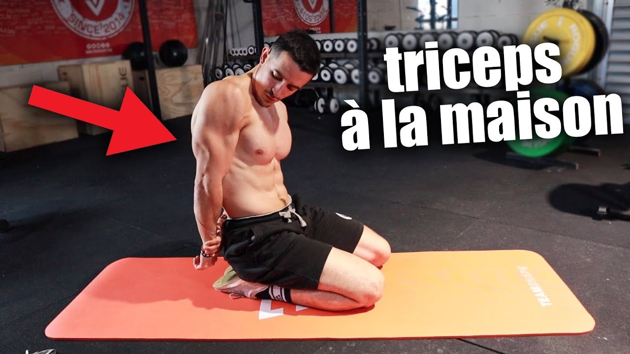 LE MEILLEUR ENTRAINEMENT TRICEPS ! (à la maison sans matériel)
