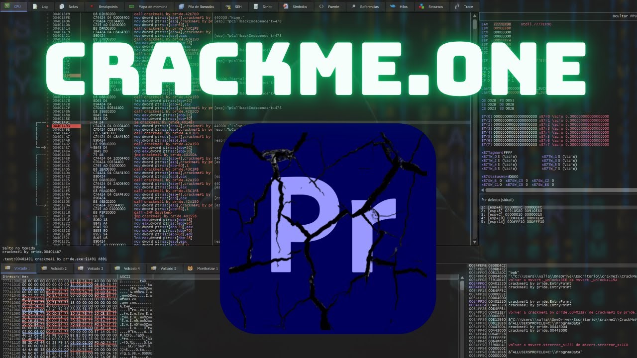 CRACKEA tu PRIMER PROGRAMA con Ingeniería Inversa | Tutorial Crackmes para PRINCIPIANTES